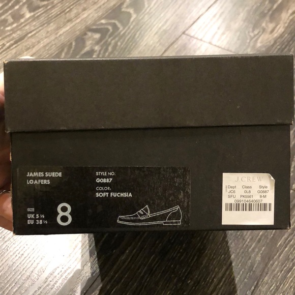 JCrew suede loafer pink Sz 8 James Suede Loafer - Picture 9 of 9